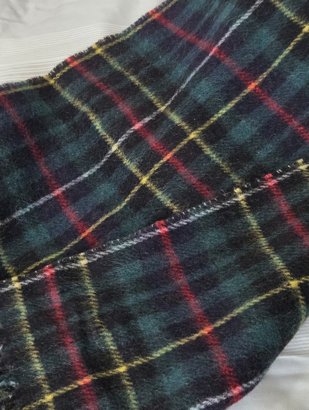 Polo Ralph Lauren Wool Blend Reversible Scarf Made in Italy - Picture 5 of 6
